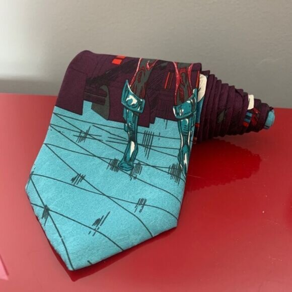 Rare Sharon Ventura Ms Marvel Mens Tie 1993 Vintage - Picture 3 of 4